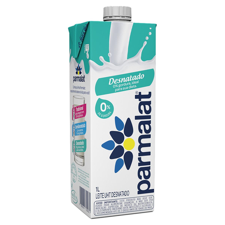 Leite Parmalat UHT 1 Litro - Desnatado - TP (Exceto Lactose)
