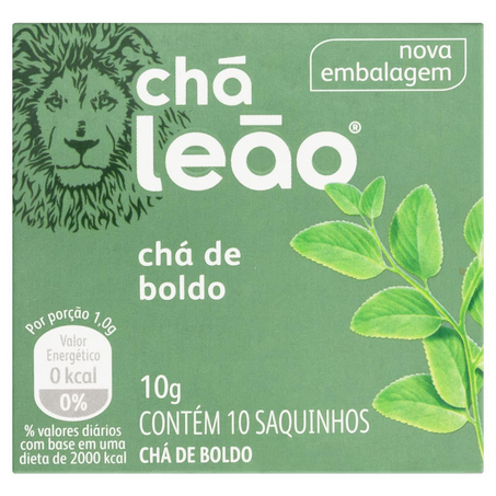 Chá Leão 10g - Boldo - Com 10 Saquinhos