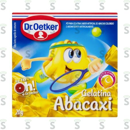  Gelatina Dr Oetker Sabor Abacaxi Caixa 20gr