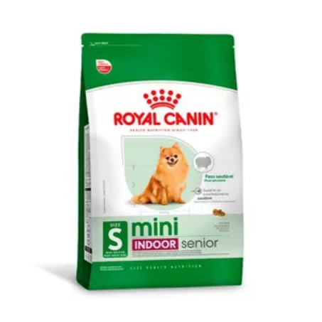 Ração Royal Canin Mini Indoor Senior para Cães Idosos de Porte Pequeno com 8 Anos ou mais 1Kg