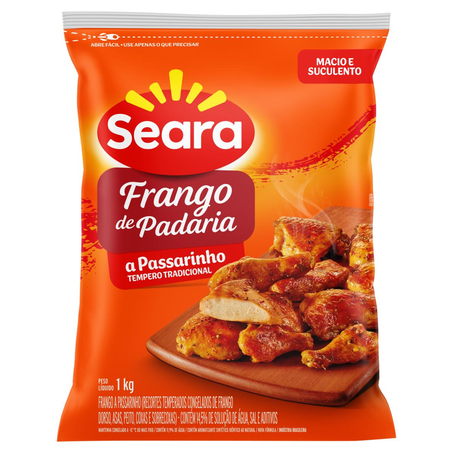 Frango de Padaria Seara 1kg - Petisco - A Passarinho - Temperado - IQF