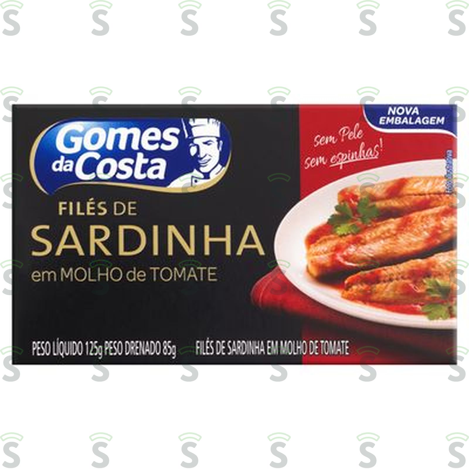 Sardinha Gomes Da Costa Filé em Molho de Tomate Lata 125G