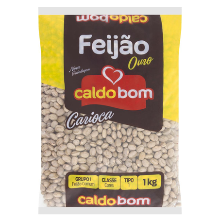 Feijão Caldo Bom 1kg - Carioca