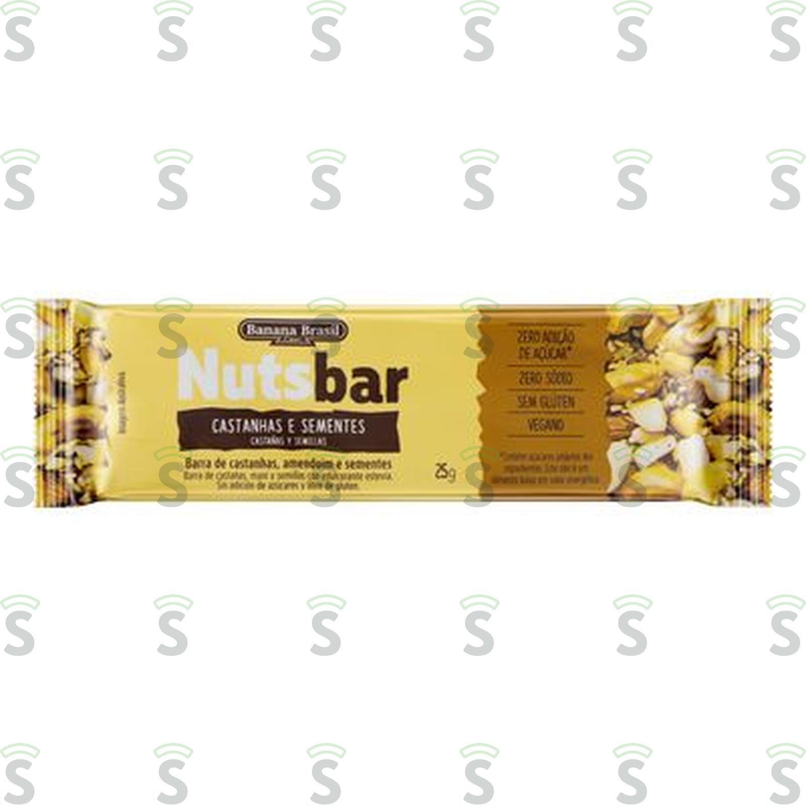 Barra de Cereal Nuts Bar Zero Castanhas E Sementes Embalagem 25G