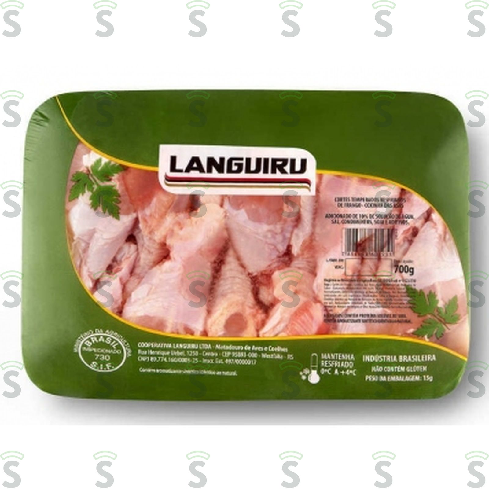 Coxinha Asa  Frango Languiru Temp 700G