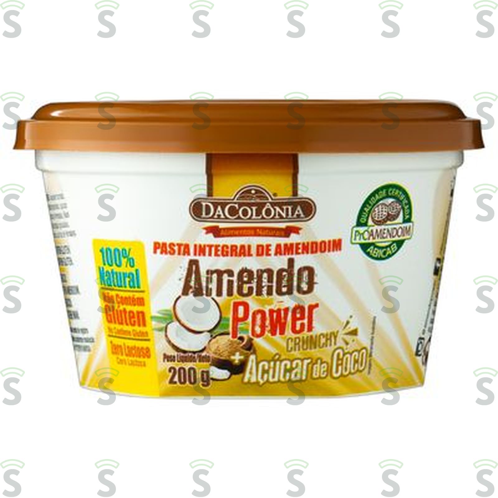 Dacolonia-pasta amendoim 200g crunchy ac