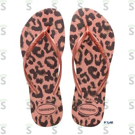  Sandália Havaianas Slim Animais Rosa/rosa 37/38