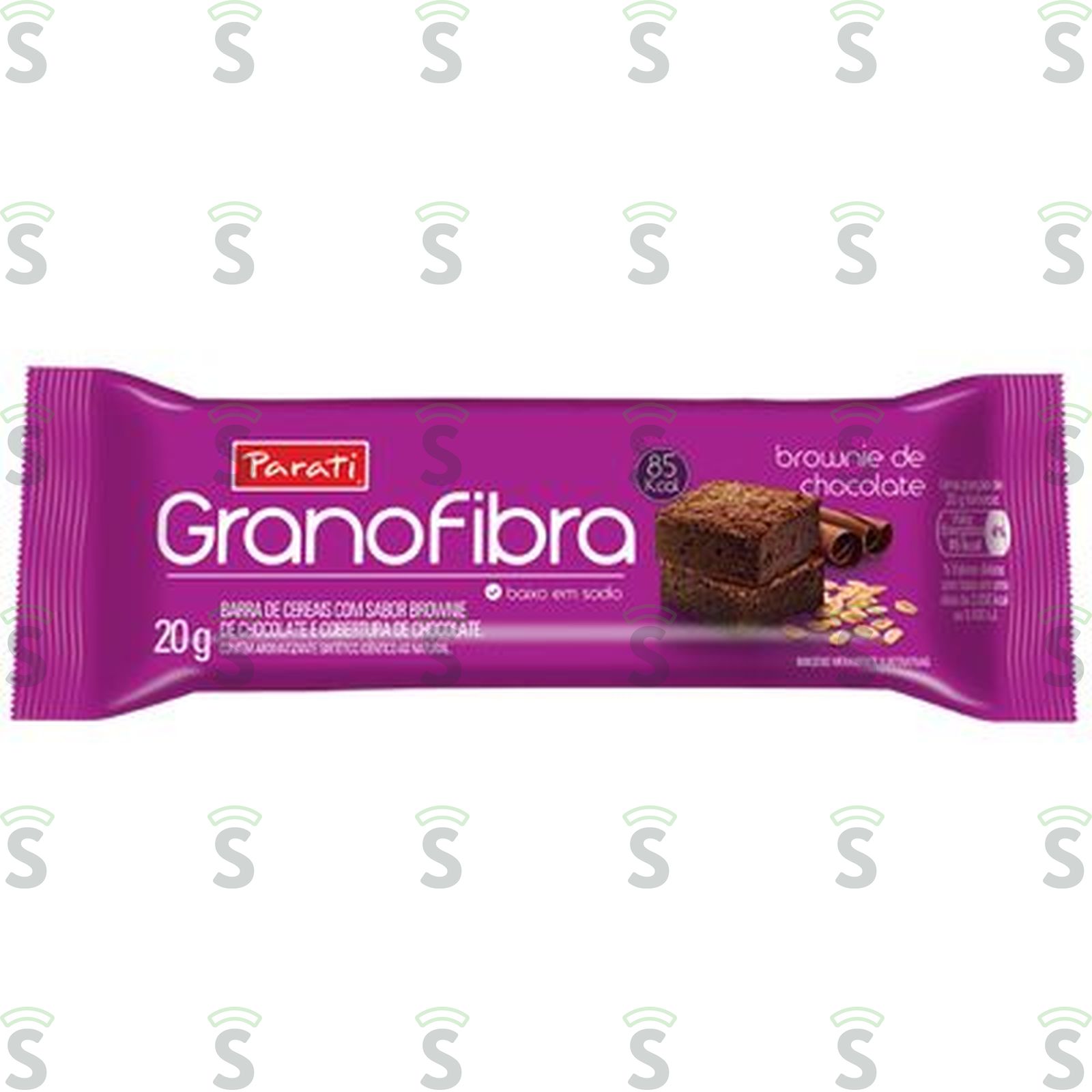 Barra de Cereal Parati Granofibra Brownie Embalagem 20G