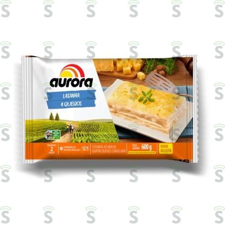  Aurora-lasanha 600g Quatro Queijos