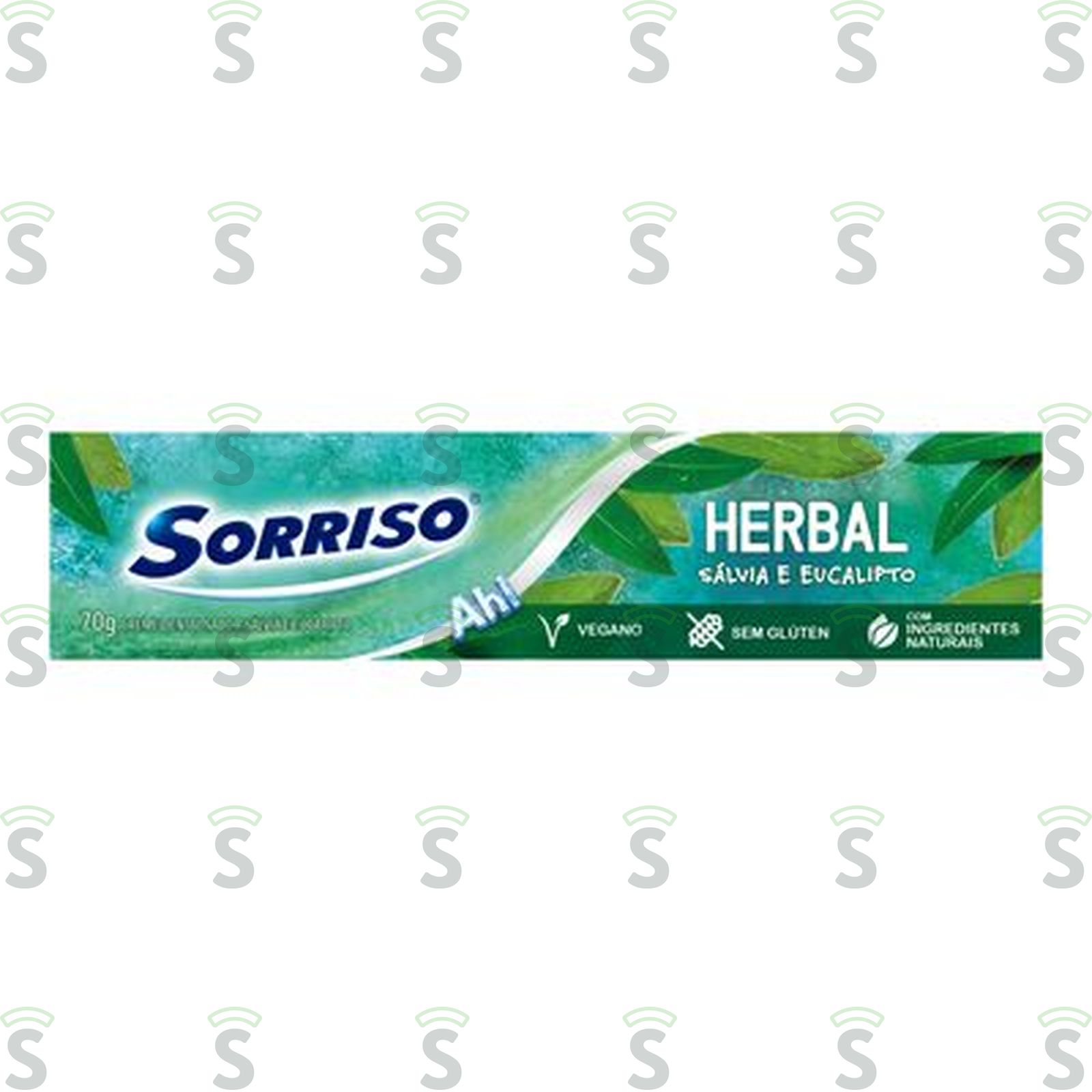 Creme Dental Sálvia E Eucalipto Sorriso Herbal Caixa 70G