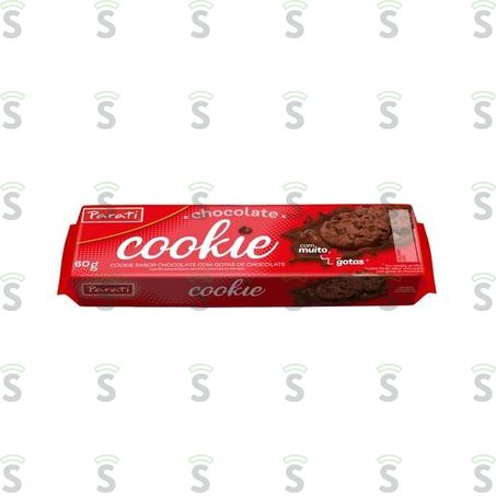  Cookies Parati Chocolate Com Gotas de Chocolate Pacote 60g