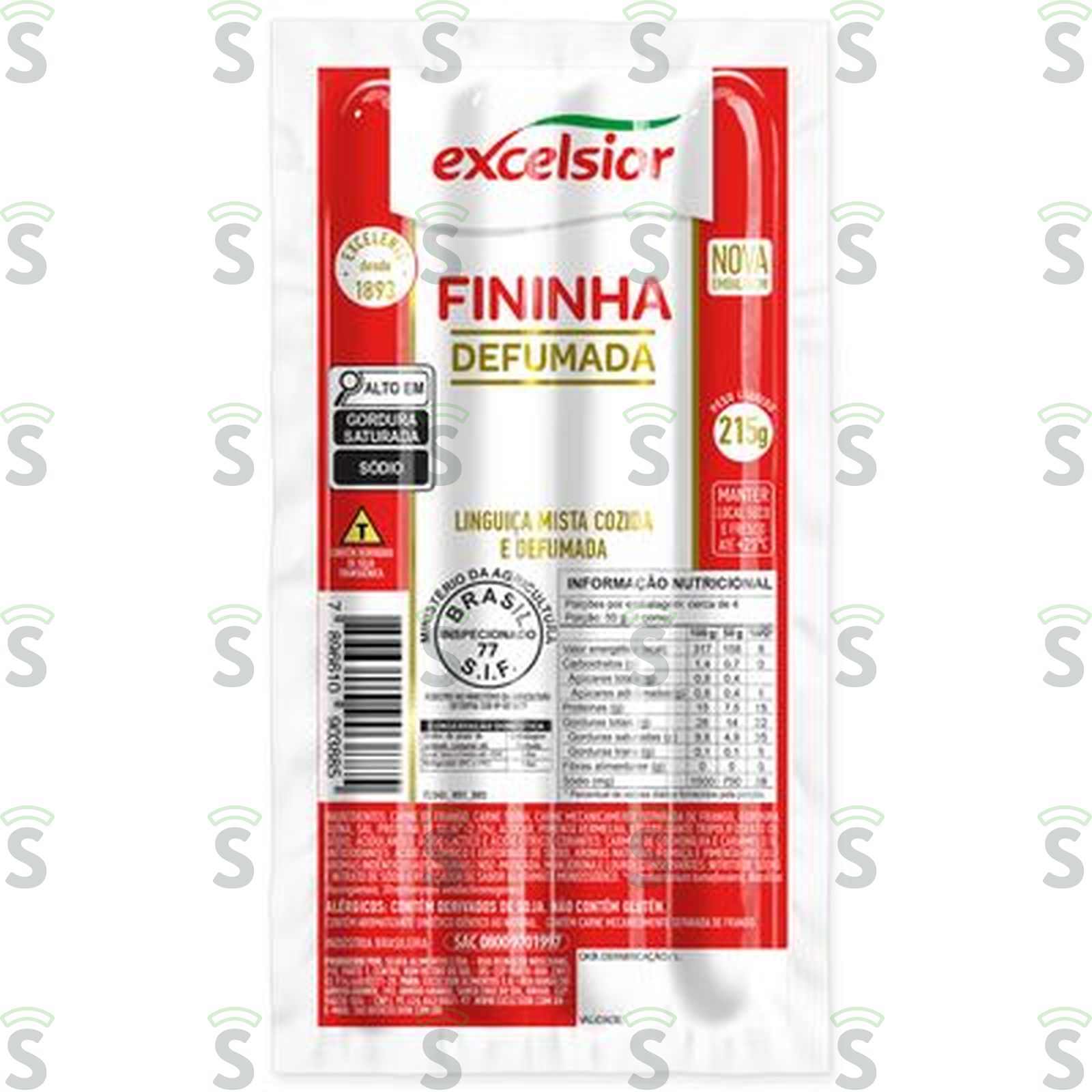 LINGUIÇA FININHA EXCELSIOR 215G