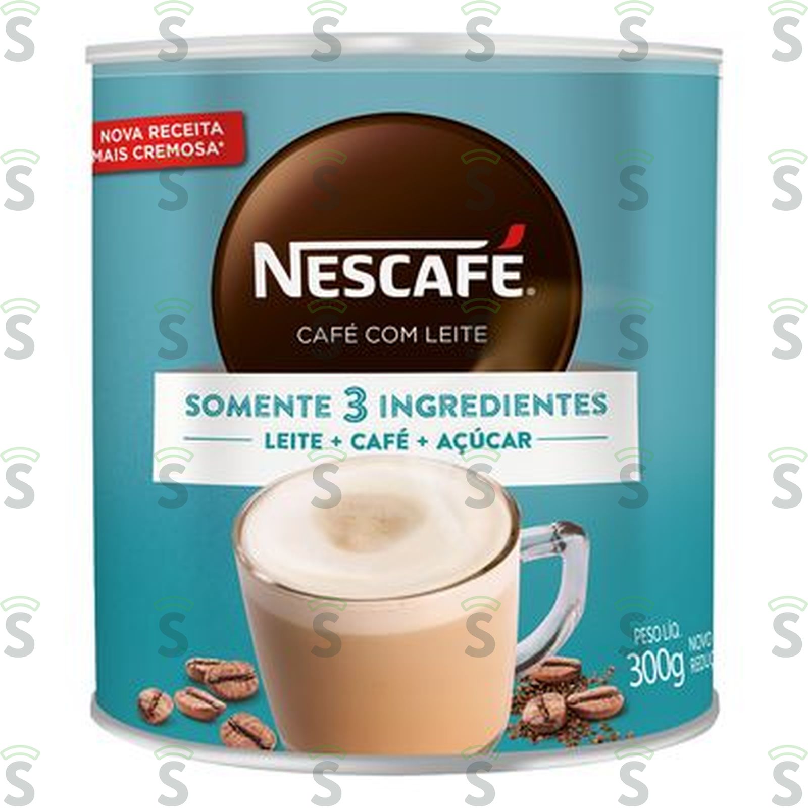 Nescafe-cafe com leite 330g lata
