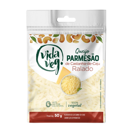 QueijoVeg de Castanha de Caju Sabor Parmesão Ralado 50g