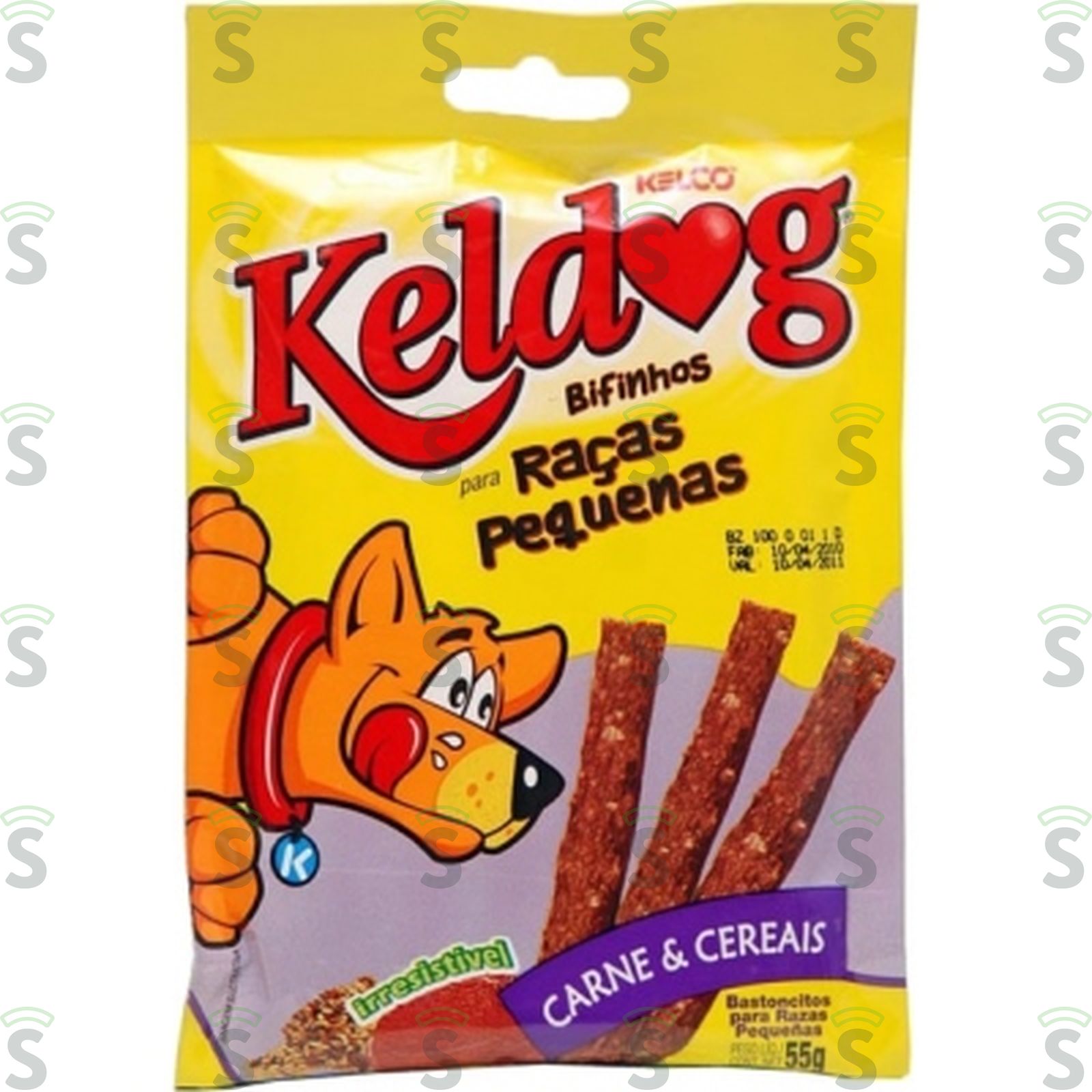 Bifinho Para Cães Kelco Keldog Carne E Cereais Raças Pequenas Embalagem 55G
