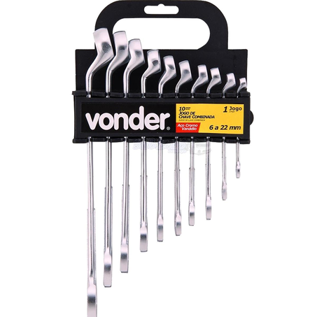 Jogo de Chave Combinada Vonder Tamanhos de 6mm a 22mm - Ref. 3603622000