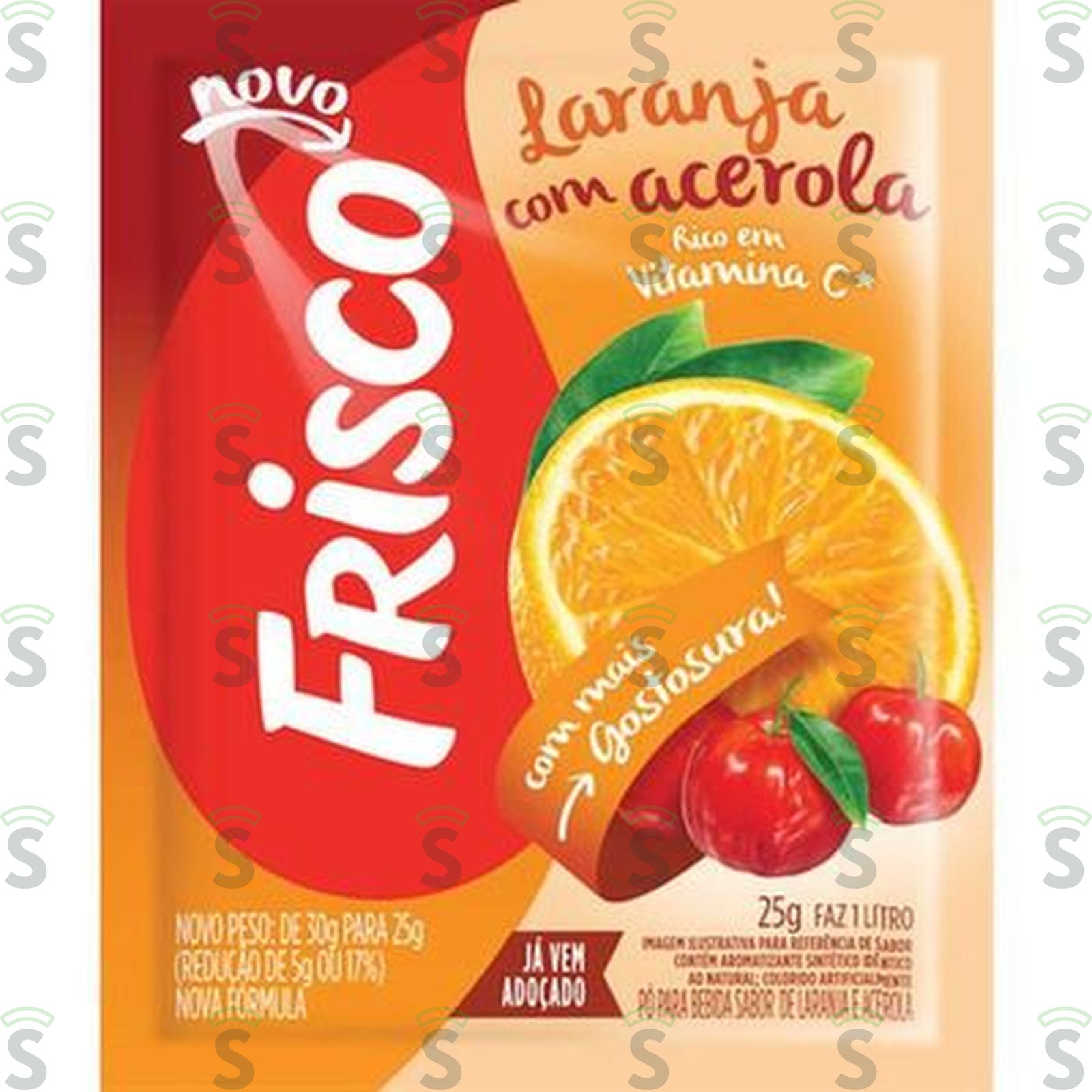 Refresco em Pó Frisco Laranja Sachê 25G