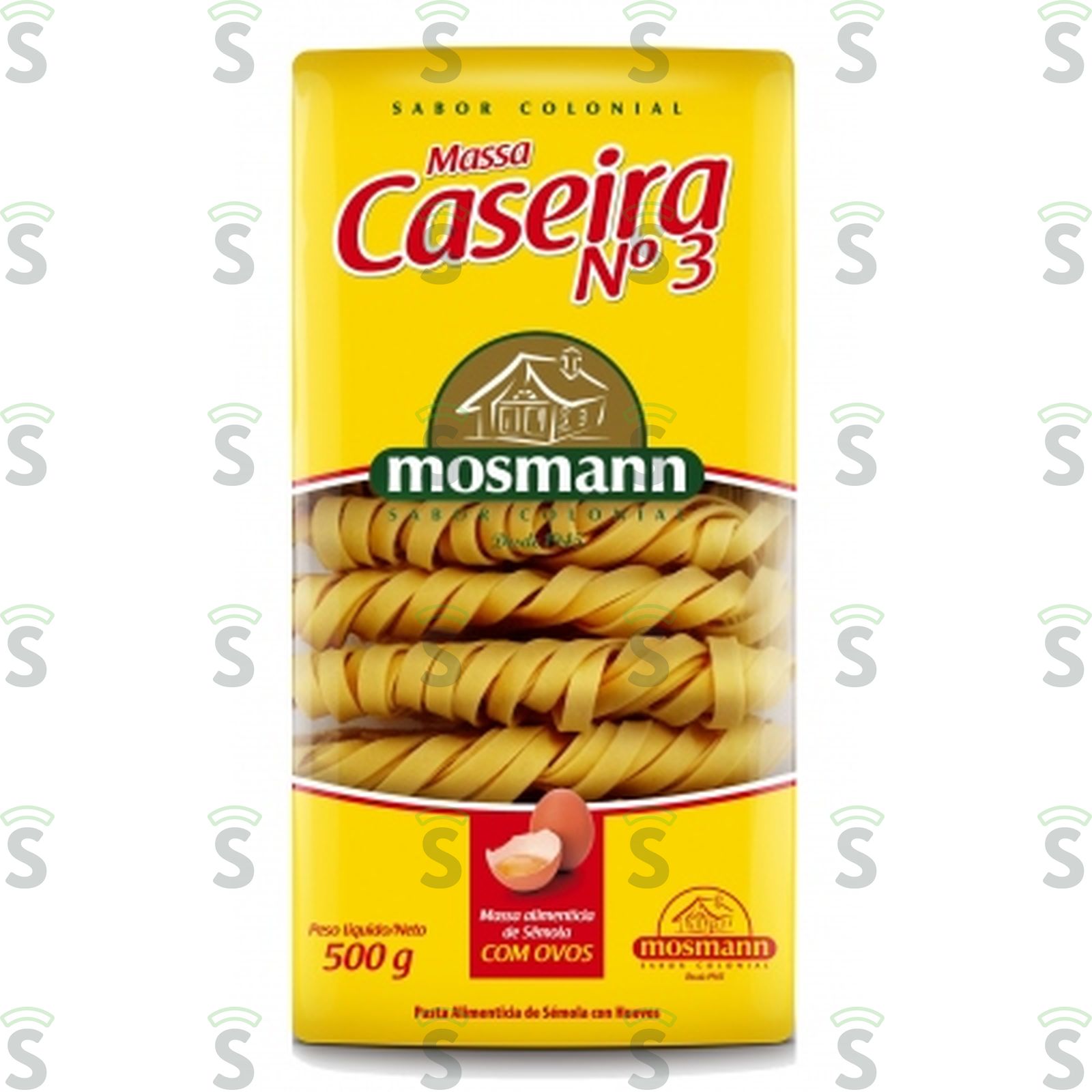 Massa cas n3 c ovos mosmann 500g