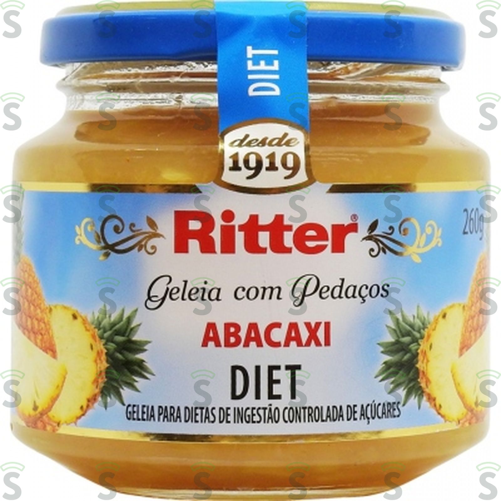 Geléia Ritter Diet Abacaxi Vidro 260G