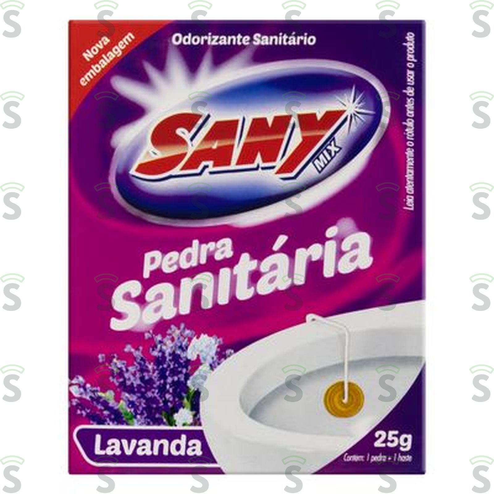 Pedra Sanitária Sany Mix Lavanda Embalagem 25G