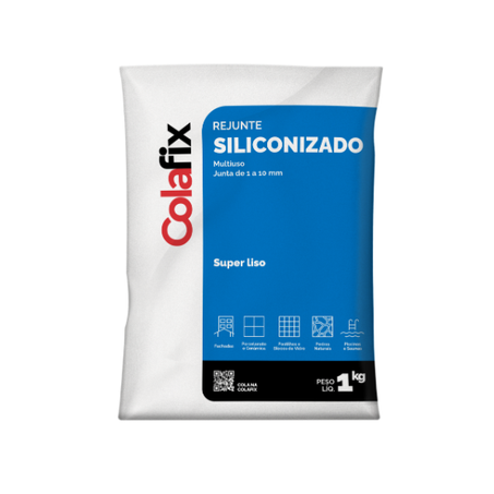  120045 - Colafix Rejunte Siliconiza Cinza Art 1kg