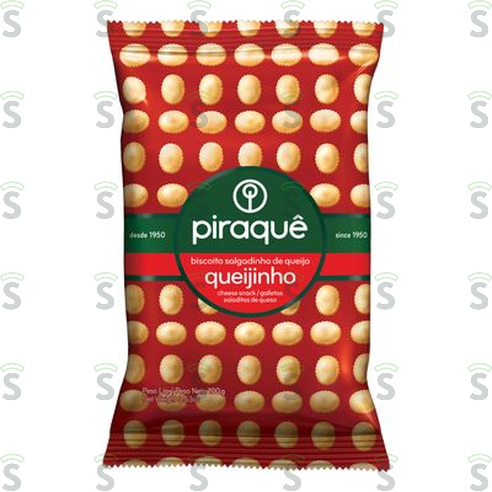 Biscoito Salgado Piraquê Queijinho Pacote 100G