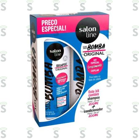  Kit Salon Line Sos Bomba Original Shampoo + Condicionador 200ml