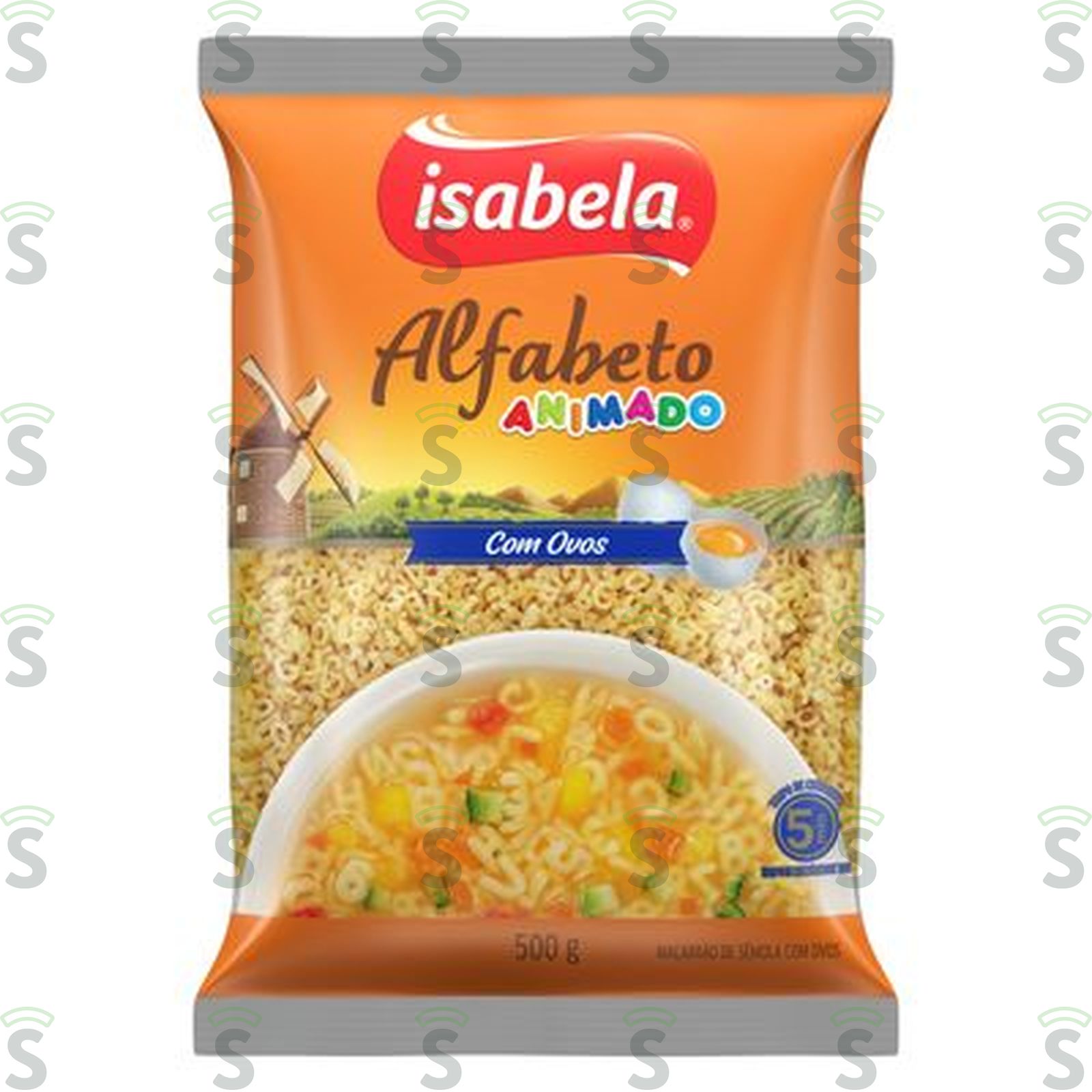 Macarrão Alfabeto Isabela com Ovos Embalagem 500G
