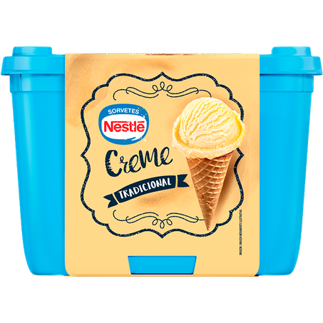 Sorvete nestlé creme tradicional pote 1,5l