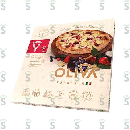  Pizza Oliva 350g Choc Branco/ Frt Verm