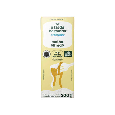 Molho Alfredo Queijo Parmesão A Tal da Castanha Cremeria Caixa 200g