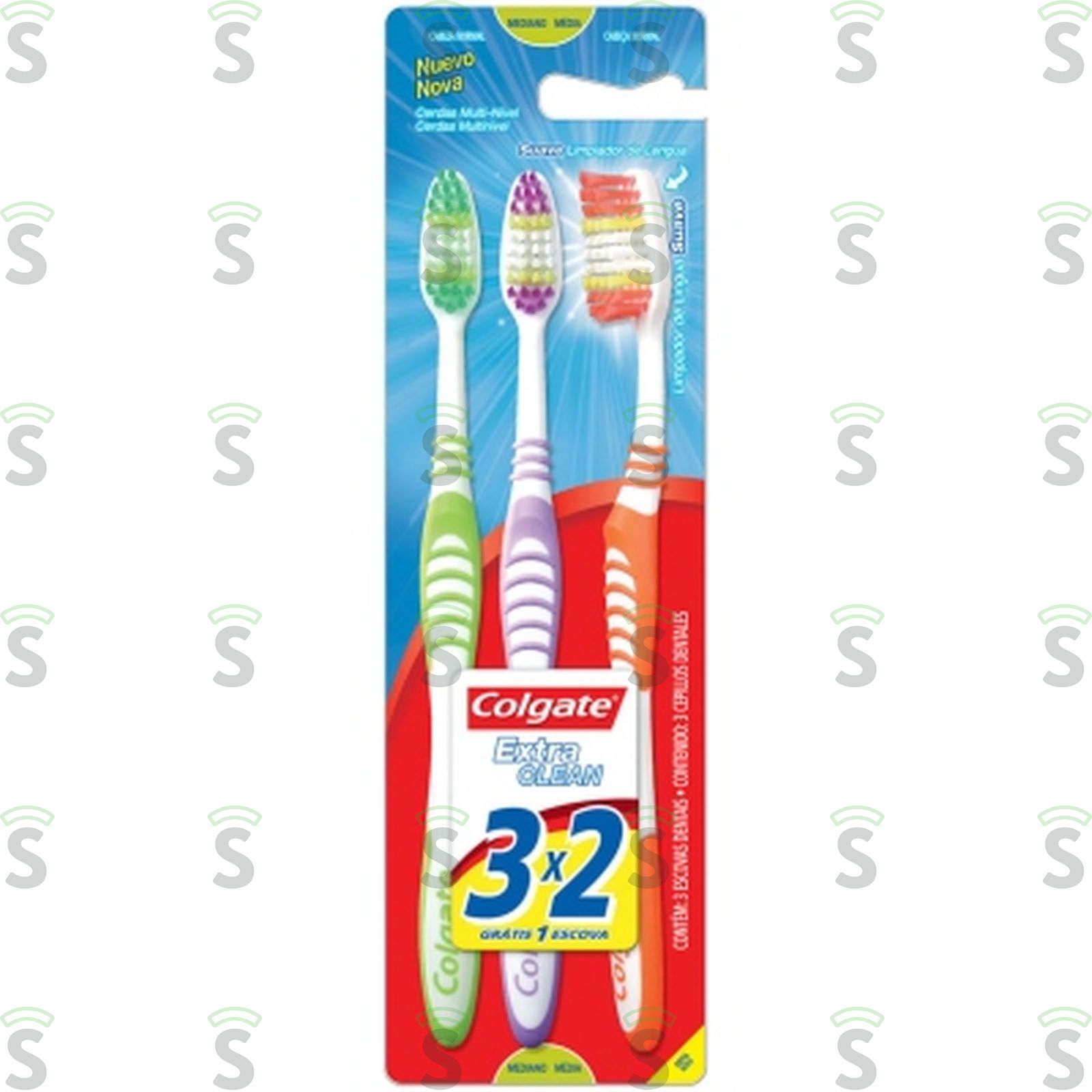 Escova Dental Colgate Extra Clean Oferta 3UN