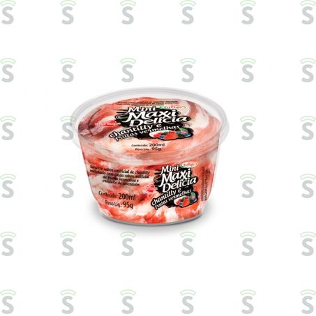  Sorvete Trivialy Maxxi Chantily/frutas Vermelhas 1lt
