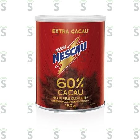  Achocolatado Em Pó Nescau 60% Cacau Lata 180gr