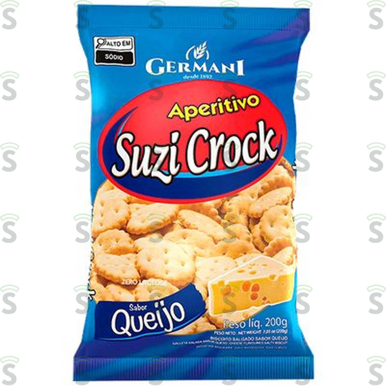 Germani-biscoito 200g suzi crock queijo