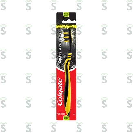  Escova Dental Média Infusão de Carvão Colgate Zigzag