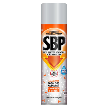 Inseticida Aerossol SBP 360ml - Ação Magnética - Base Água
