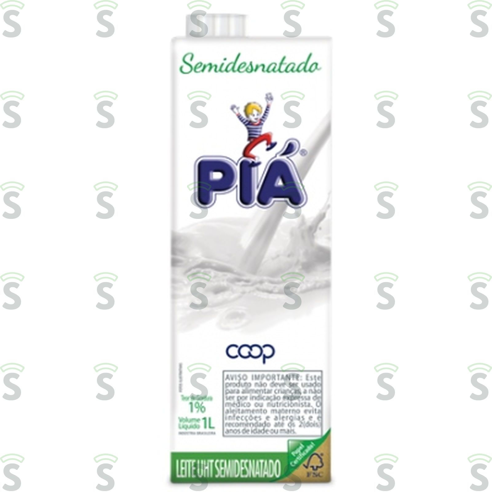 Leite Uht Piá Semi Desnatadoitro 1LT
