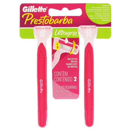 Aparelho Prestobarba Gillette Feminino - Móvel - Com 2 Aparelhos