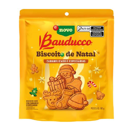 Biscoito Bauducco Natalino Caramelizado e Especiarias 90g