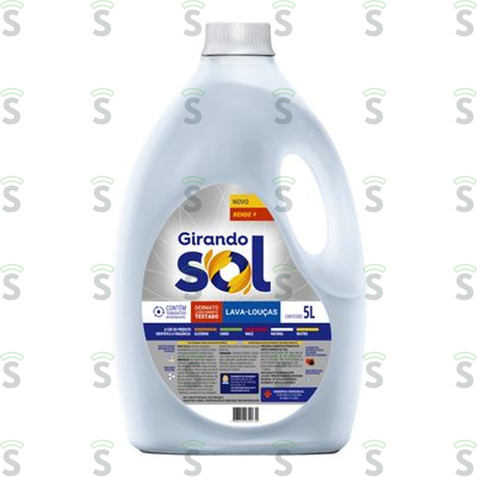 Lava-louças Líquido Natural Girando Sol Galão 5LT