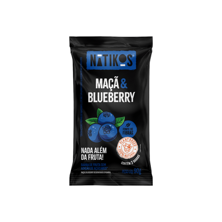 BARRA DE MACA BLUBERRY 90G - NATIKOS