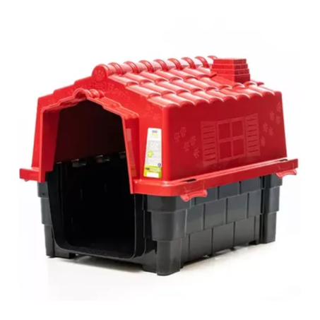 Casa Pet Injet Dog House Evo Eco Colors Vermelha N°4