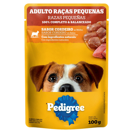 Ração Pedigree 100g - Adultos - Cordeiro - Sachê