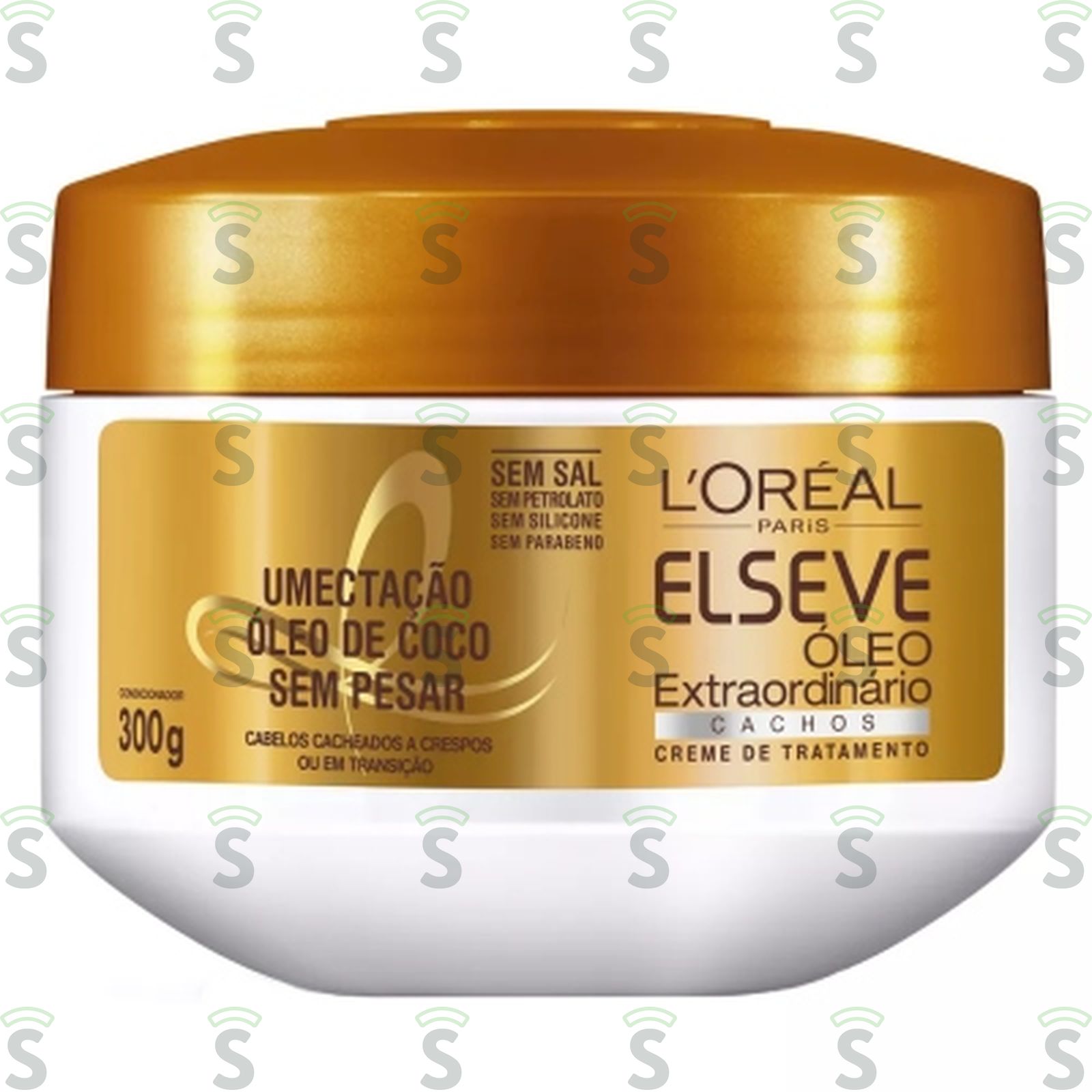 Creme de Tratamento L'oréal Paris Elseve Óleo Extraordinário Cachos Pote 300gr