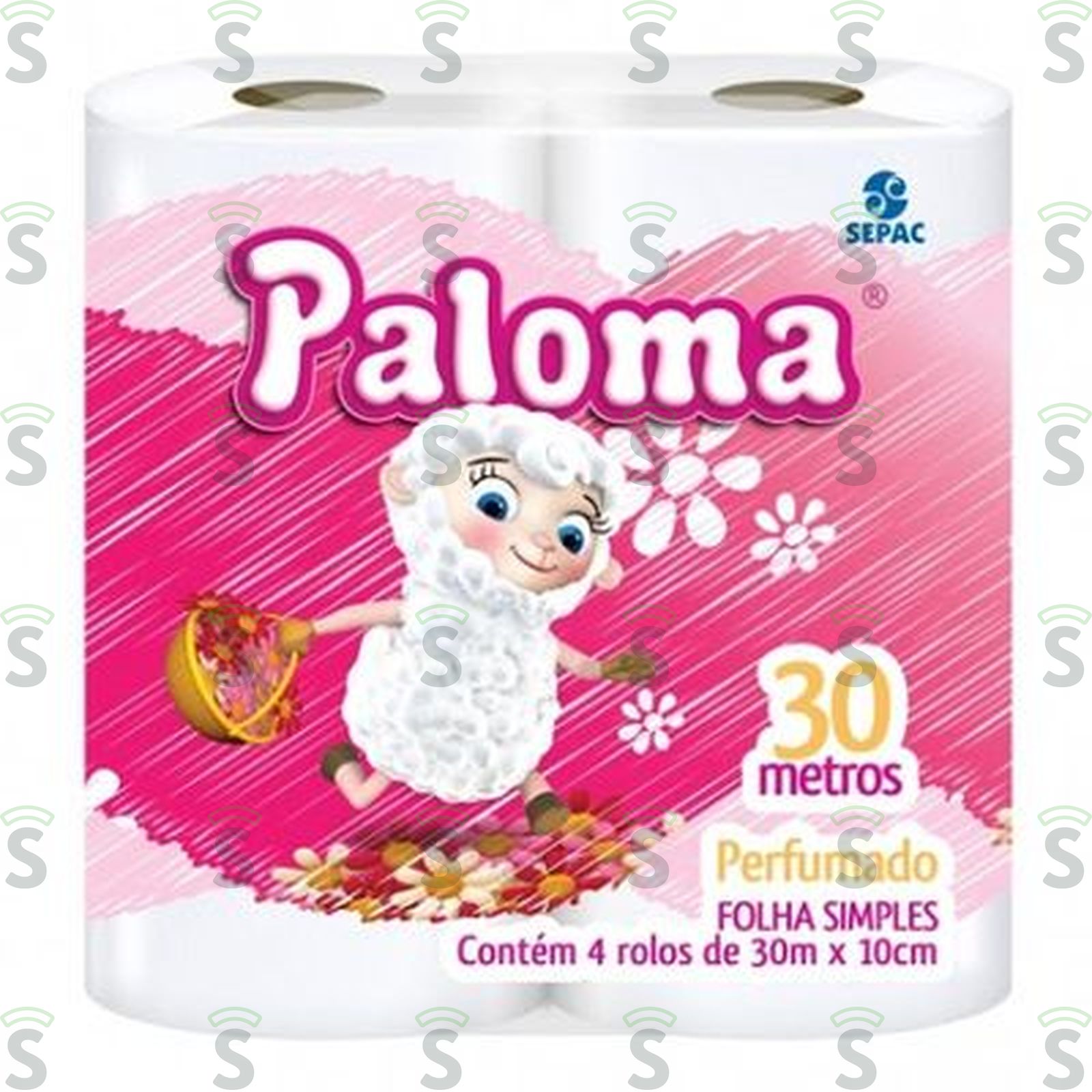 Papel Higiênico Paloma Perfumado Pacote 4 Rolos 30M