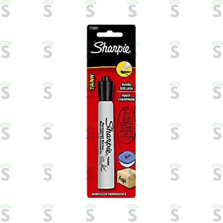  Caneta Sharpie Tank Marcador Perman. Preto C/1 1un