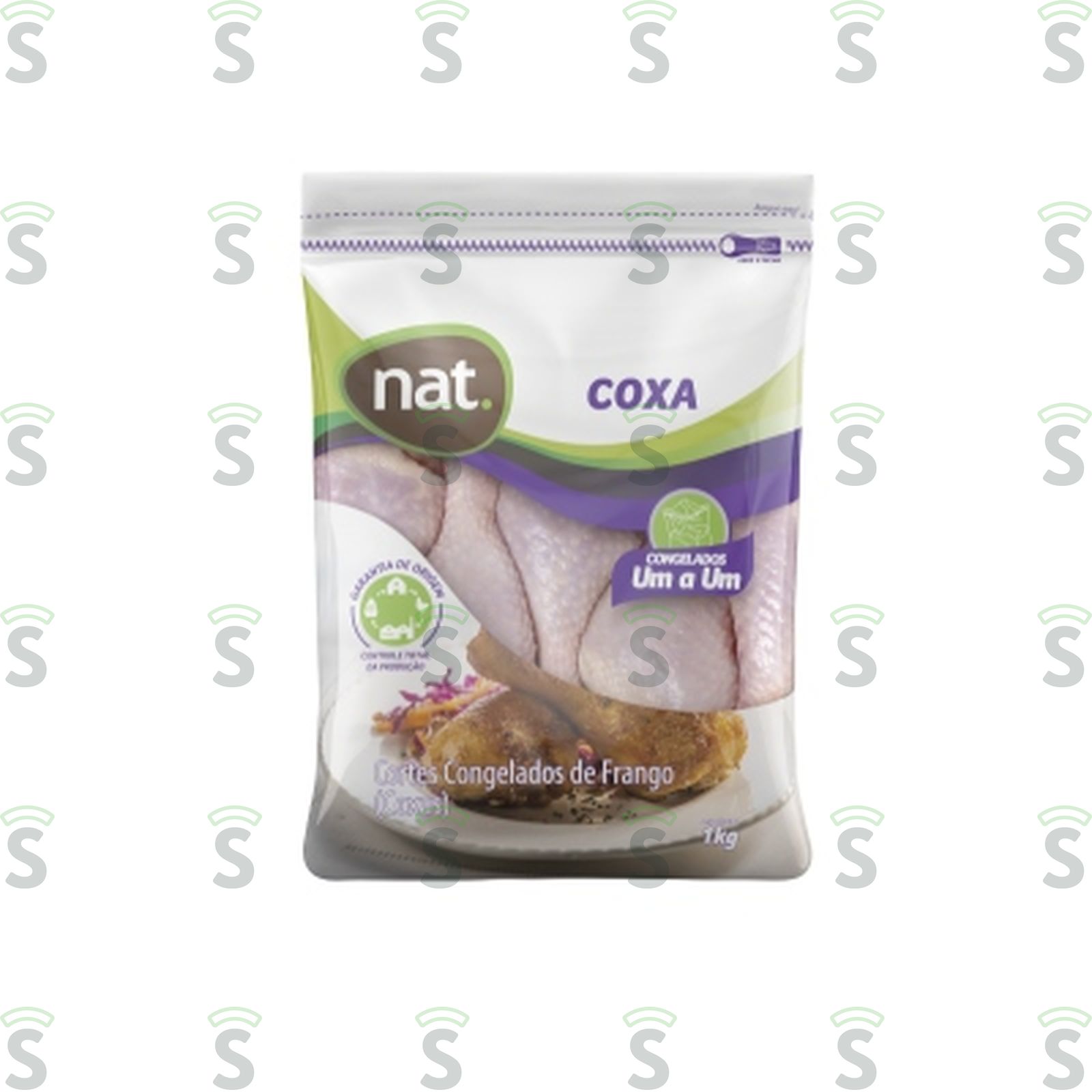 Coxa de Frango Nat Congelado Embalagem 1KG