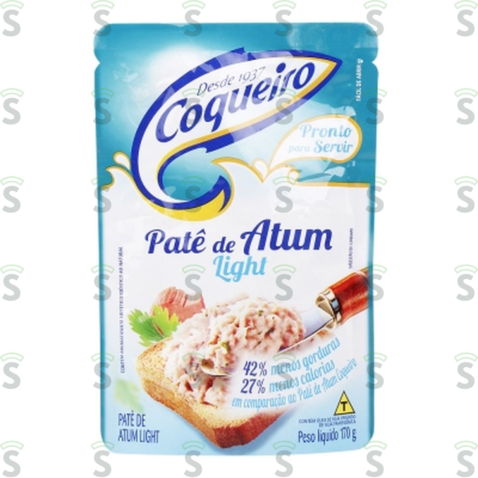 Patê de Atum Coqueiro Light Embalagem 170G