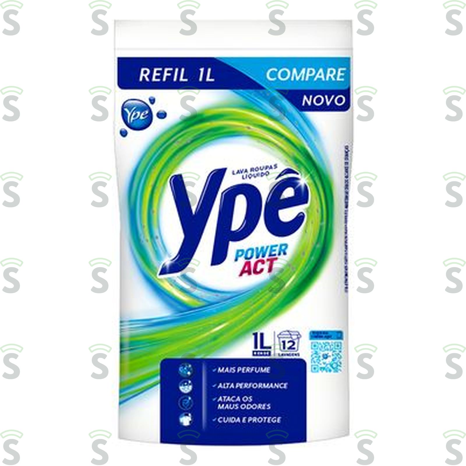 Lava-roupas Líquido Ypê Power Act Pouch Refil 1LT